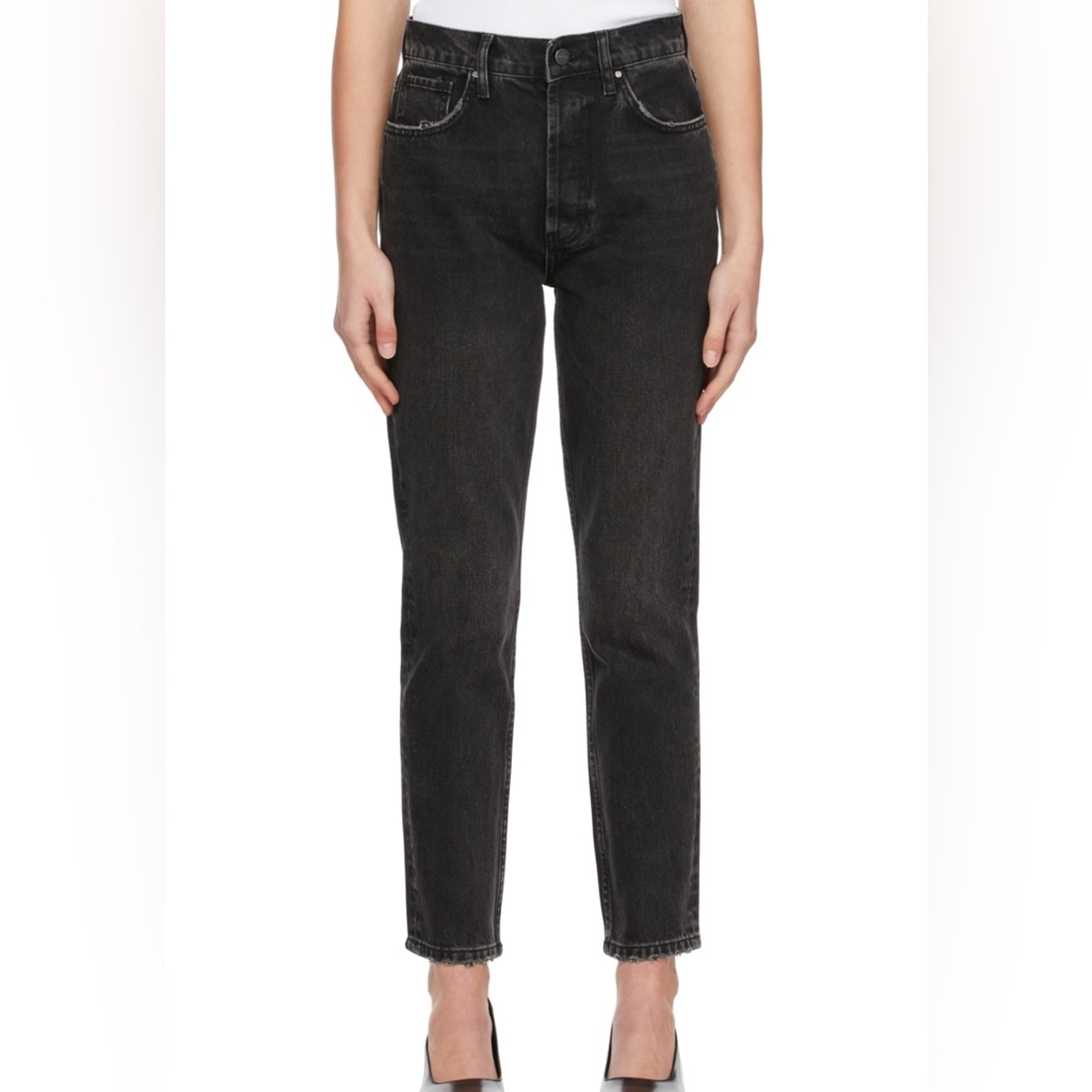 Anine Bing Black High Rise Jeans